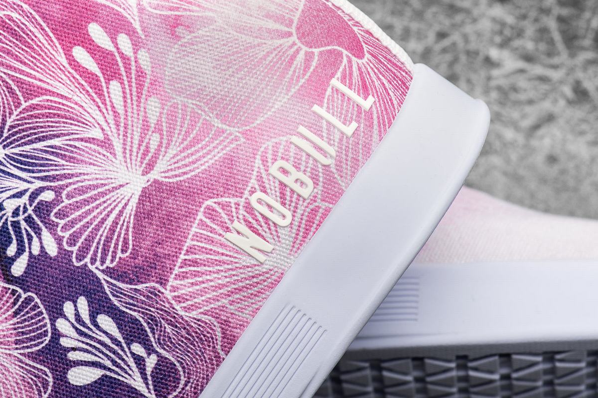Nobull Canvas Mid Women's Trainers Pink White | Australia (NG4986)